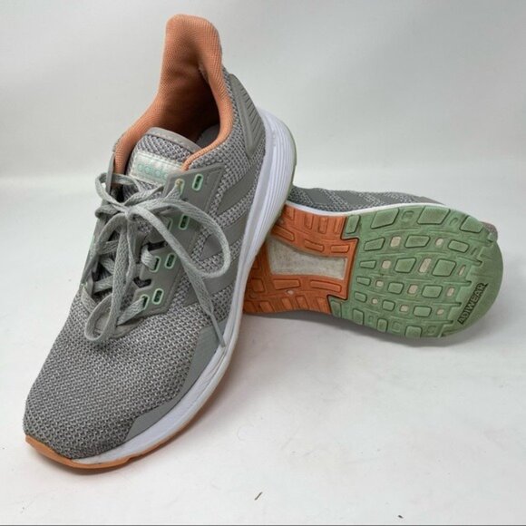 Adidas Womens Duramo 9 BB7006 Gray Running Shoes Sneakers Size 8 - Picture 12 of 14